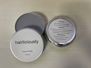 HAIRLICIOUSLY Matte Clay Pomade 3.5 oz - HAIRLICIOUSLY