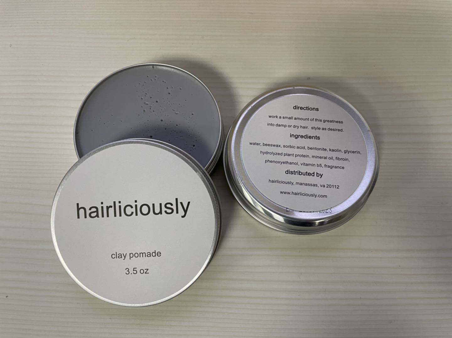 HAIRLICIOUSLY Matte Clay Pomade 3.5 oz - HAIRLICIOUSLY