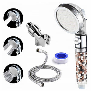 HAIRLICIOUSLY Ionic Mineral 3 Setting Shower Head Set - HAIRLICIOUSLY