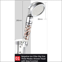 Load image into Gallery viewer, HAIRLICIOUSLY Ionic Mineral 3 Setting Shower Head Set - HAIRLICIOUSLY
